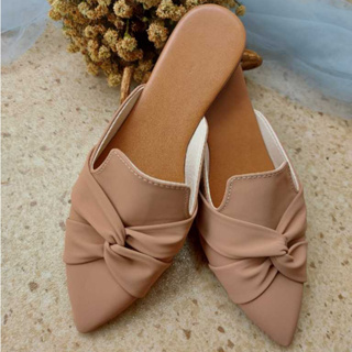 Mule Feminino Sapatilha Sapato Mocassim Muller Bico Fino Entrelaçado em Oferta na Shopee