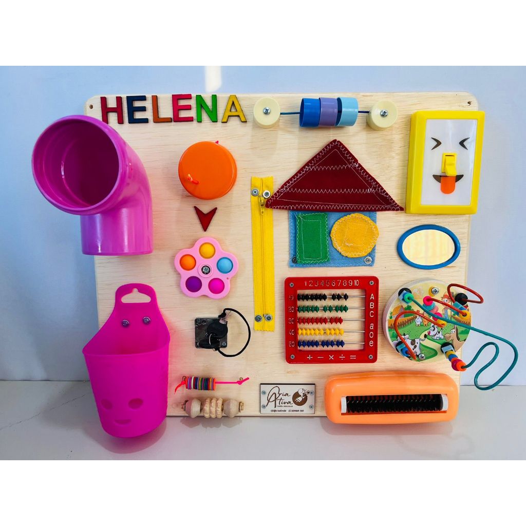 Painel Sensorial Montessori Educativo / Painel de Atividades /