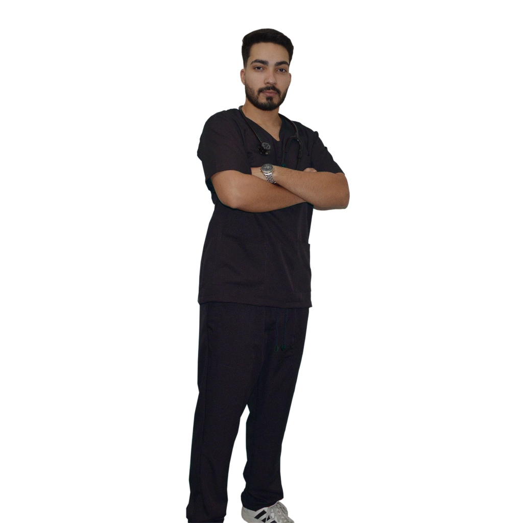 GABARDINE Pijama Cirúrgico, Pijama Hospitalar, Scrub, Uniforme Enfermagem em Oferta na Shopee