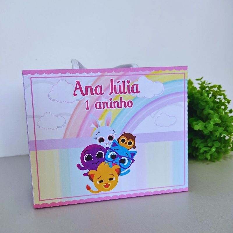 Sacolinha personalizada Bolofofos Menina - Lembrancinhas Personalizadas