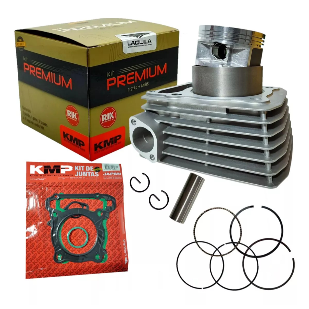 Kit Cilindro Motor Honda Cb300 Xre300 Todos Anos Kmp Premium Original em Oferta na Shopee