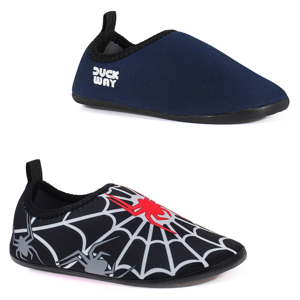 Combo 2 Pares Sapatilha Masculina Infantil Sapatilha Antiderrapante Aquatica