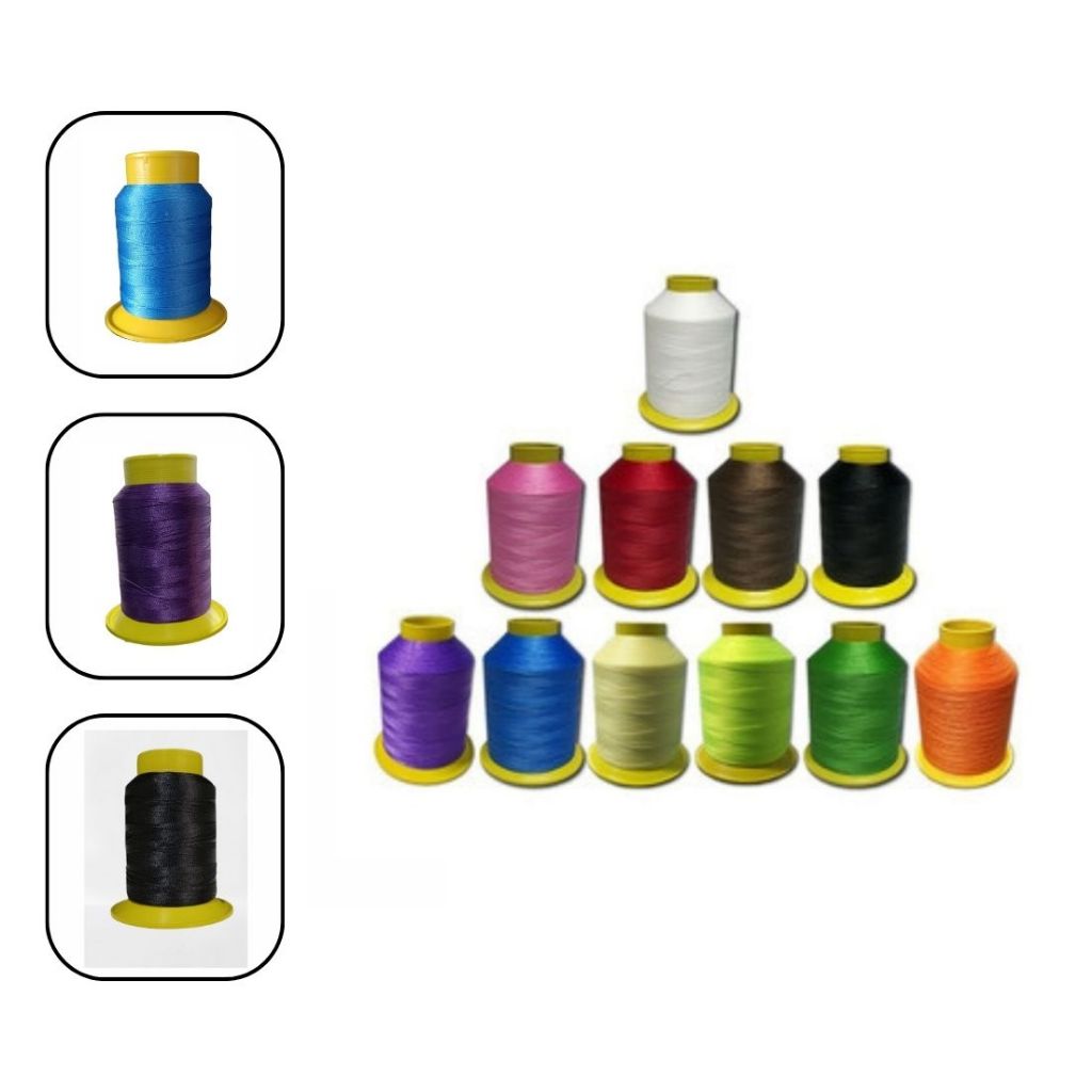 Linha Costura Artesanato Confecção  Forte Nylon 60 Cone 23 Gr Varias Cores em Oferta na Shopee