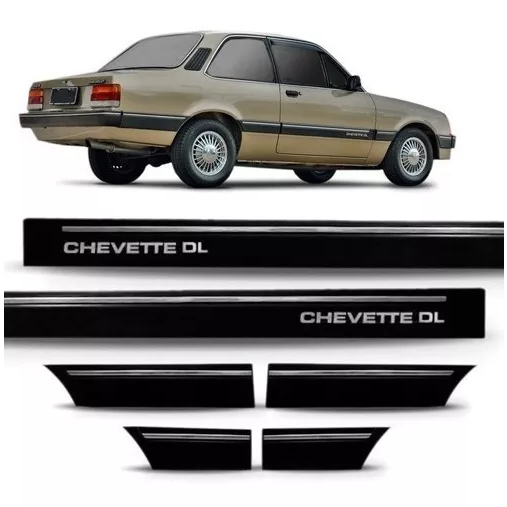Kit Frisos Laterais Chevette 2 Portas Dl 1987 88 89 90 A 93