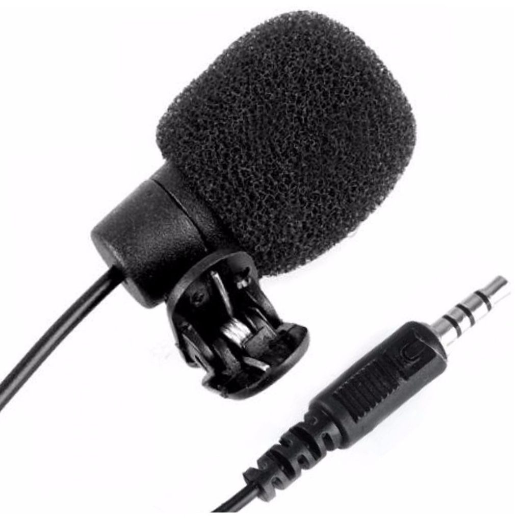 Microfone de Lapela Profissional Para Celular Smartphone Iphone Android Universal Stereo Gravação de Vídeos Original P3