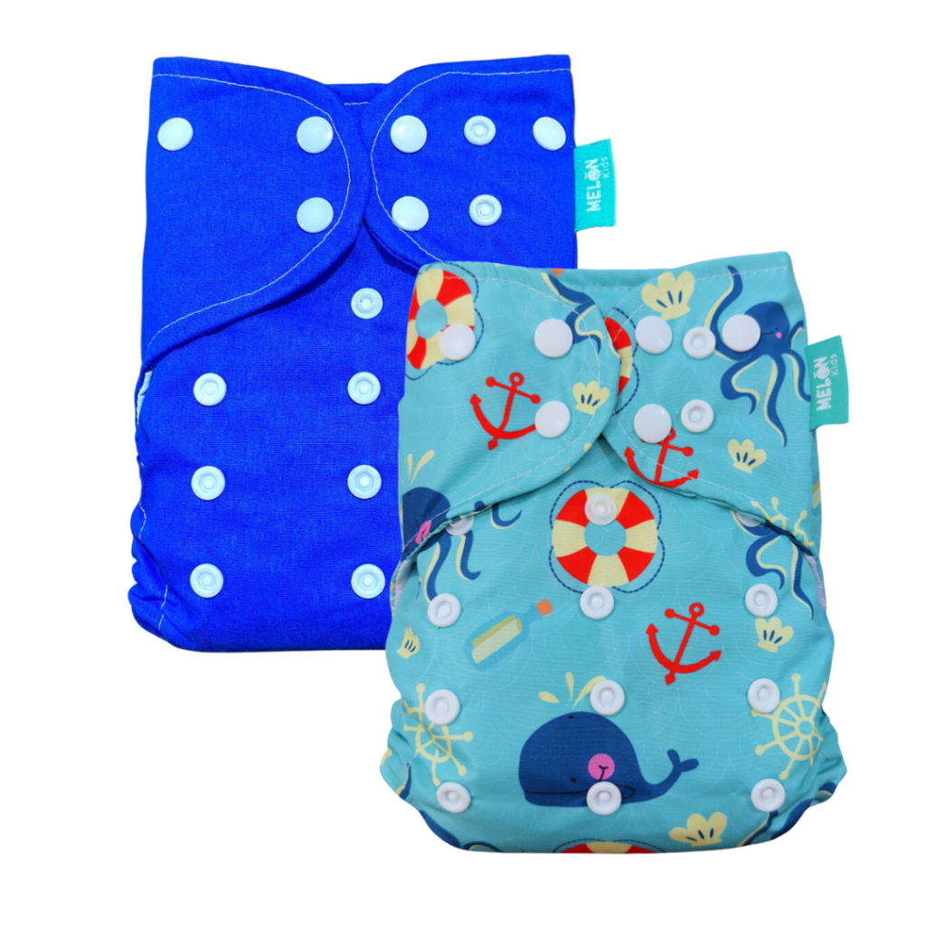 Várias Estampas - Fralda Ecológica Reutilizável Lavável Ajustável De Pano Tamanho Único De Bolso