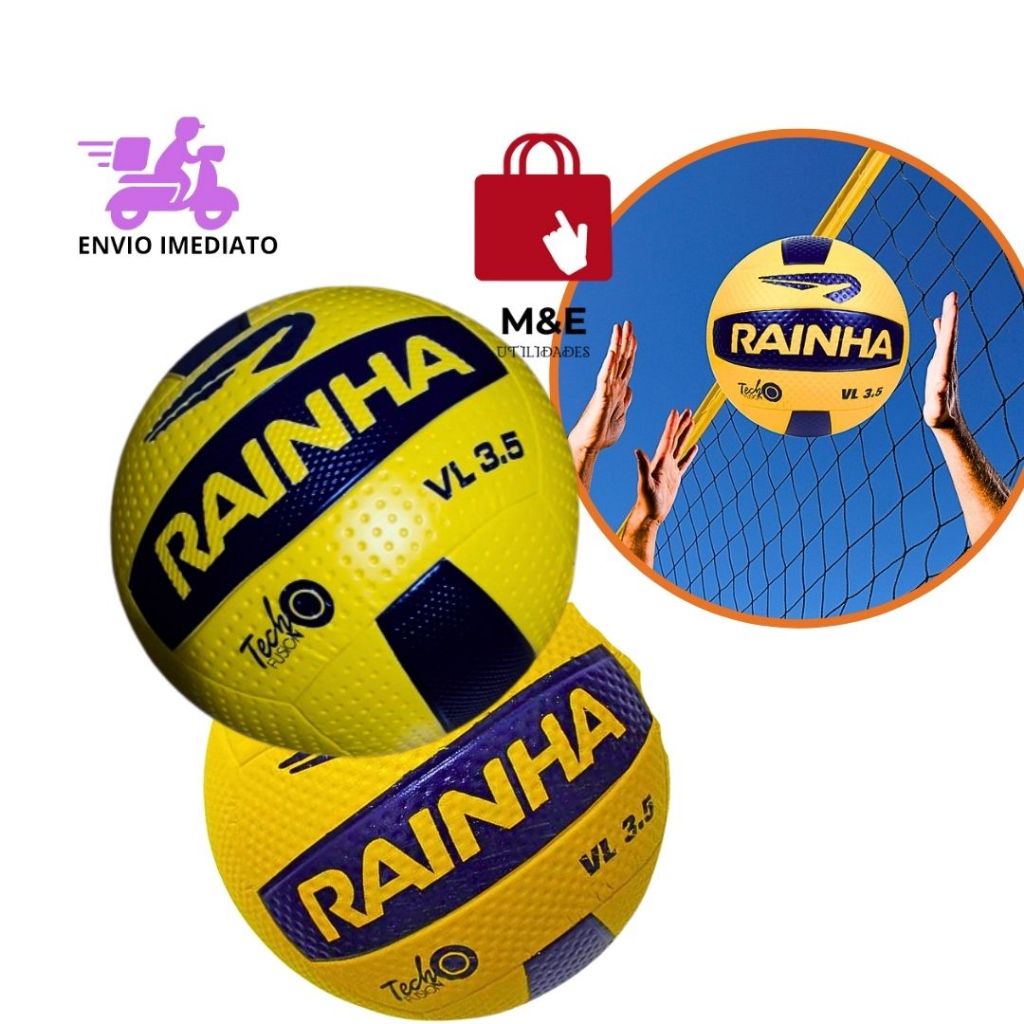 Bola De Vôleibol Amarela 3.5 Campo E Praia Original Resistente