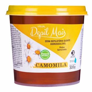 Cera Depilatória Hidrossolúvel Depil Mais Camomila 300g – Suavidade para Peles Sensíveis em Oferta na Shopee