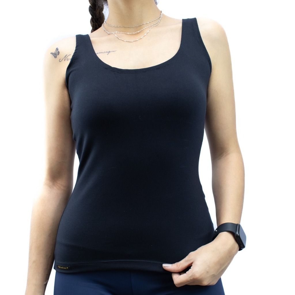 BLUSA FEMININA REGATA ALÇA LARGA CONFORTAVEL K2B ENTREGO JA