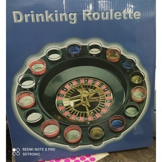 Jogo Cassino Roleta Shot Com 16 Copos De Vidro Bebida Drink