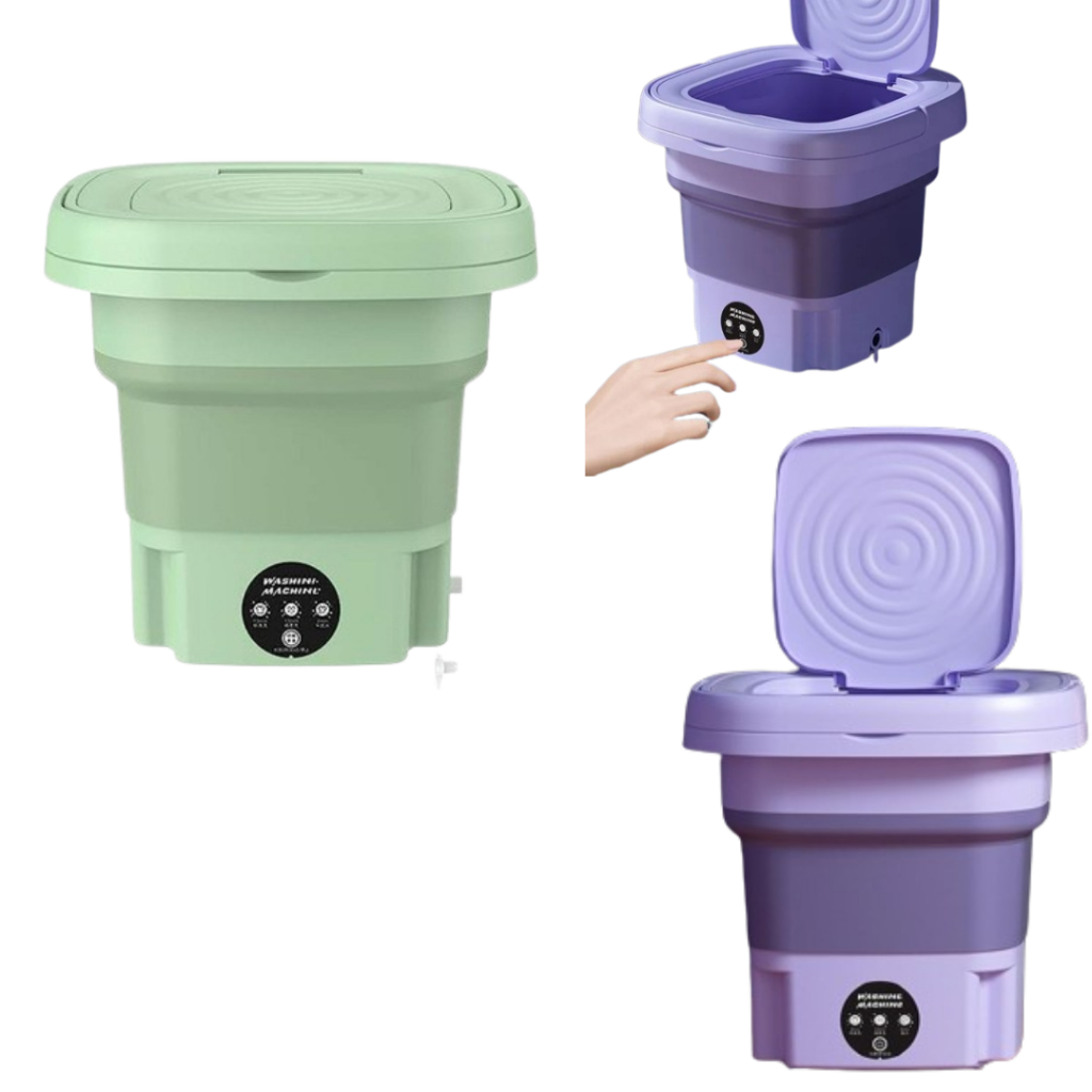 Mini máquina de lavar roupa 9L dobrável portátil moderna máquina de lavar automática roupa interior de viagem