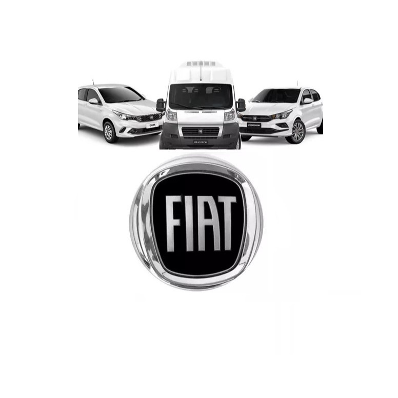 Emblema Grade Fiat Cronos Argo Ducato 2018 2019 2020 Preto