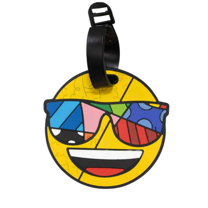 TAG IDENTIFICADOR DE BAGAGEM PARA MALAS DE VIAGEM EMOJI BY ROMERO SMILE OCULOS