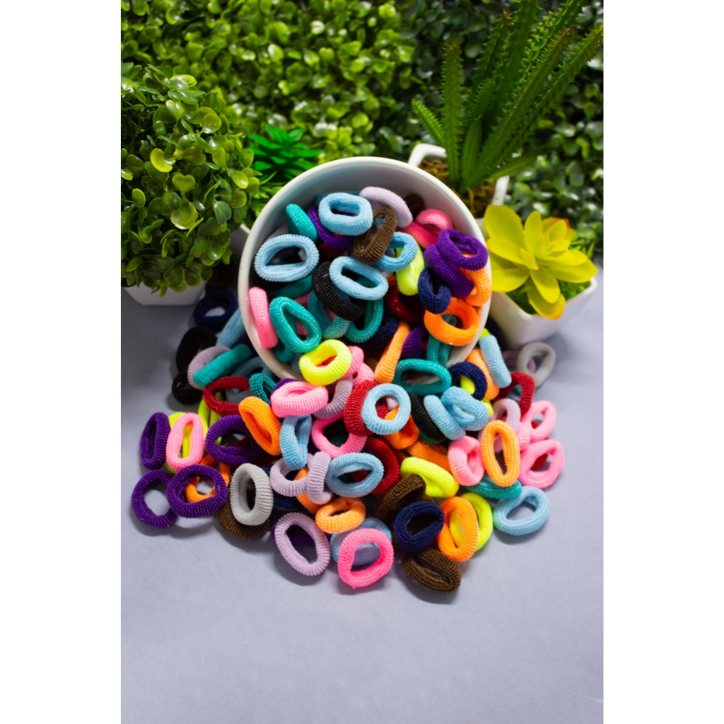 Kit Elásticos Xuxinhas Rabicós de Cabelo Pequeno Feminino Rabo