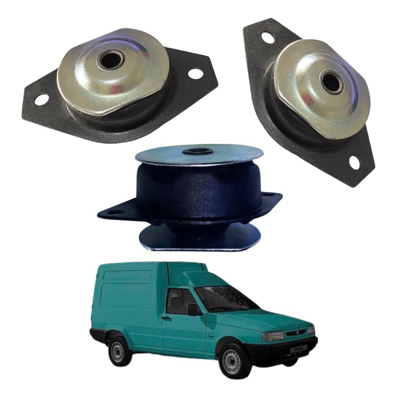 Kit Calço Coxim Motor E Cambio Fiat Uno Mille 1.0 1991 1992 1993 1994 1995 1996 1997 1998 1999 2000