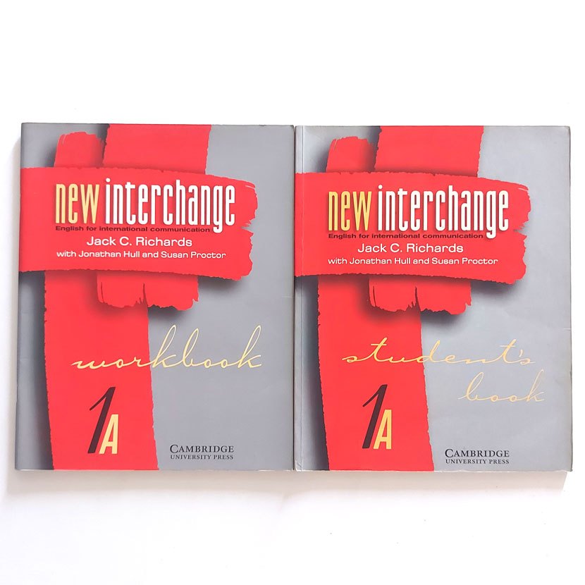 2 Livros New Interchange 1a Workbook 1998 / Student's Book 1998 Jack C. Richards - Cambridge - Sem Cd-rom