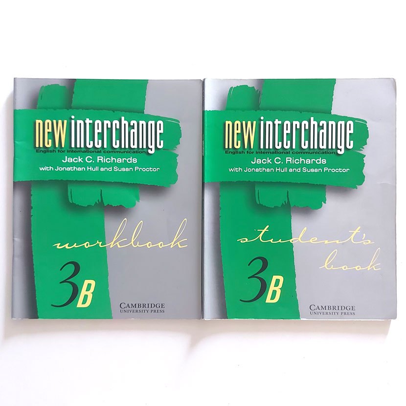 2 Livros New Interchange 3b Workbook 2001 / Student's Book 2000 Jack C. Richards - Cambridge - Sem Cd-rom