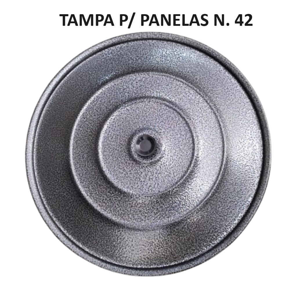 Tampa  PRETA Craqueada de alumínio Leve 26,28,30,36 OU 42 cm Caçarola Tacho, caldeirão, disco de arado, chapa