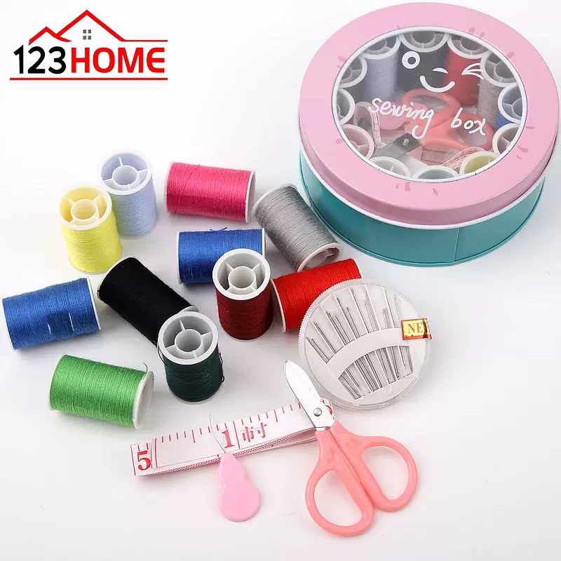 KIT Costura Completo Maletinha c/ Linha, Agulha, Fita Metrica E mais - Diversos Modelos