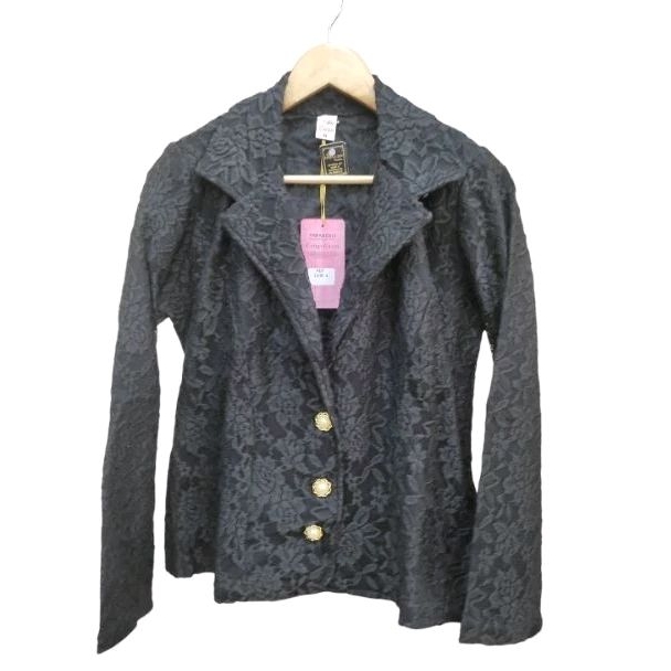 casaco blazer terninho preto de renda feminino G