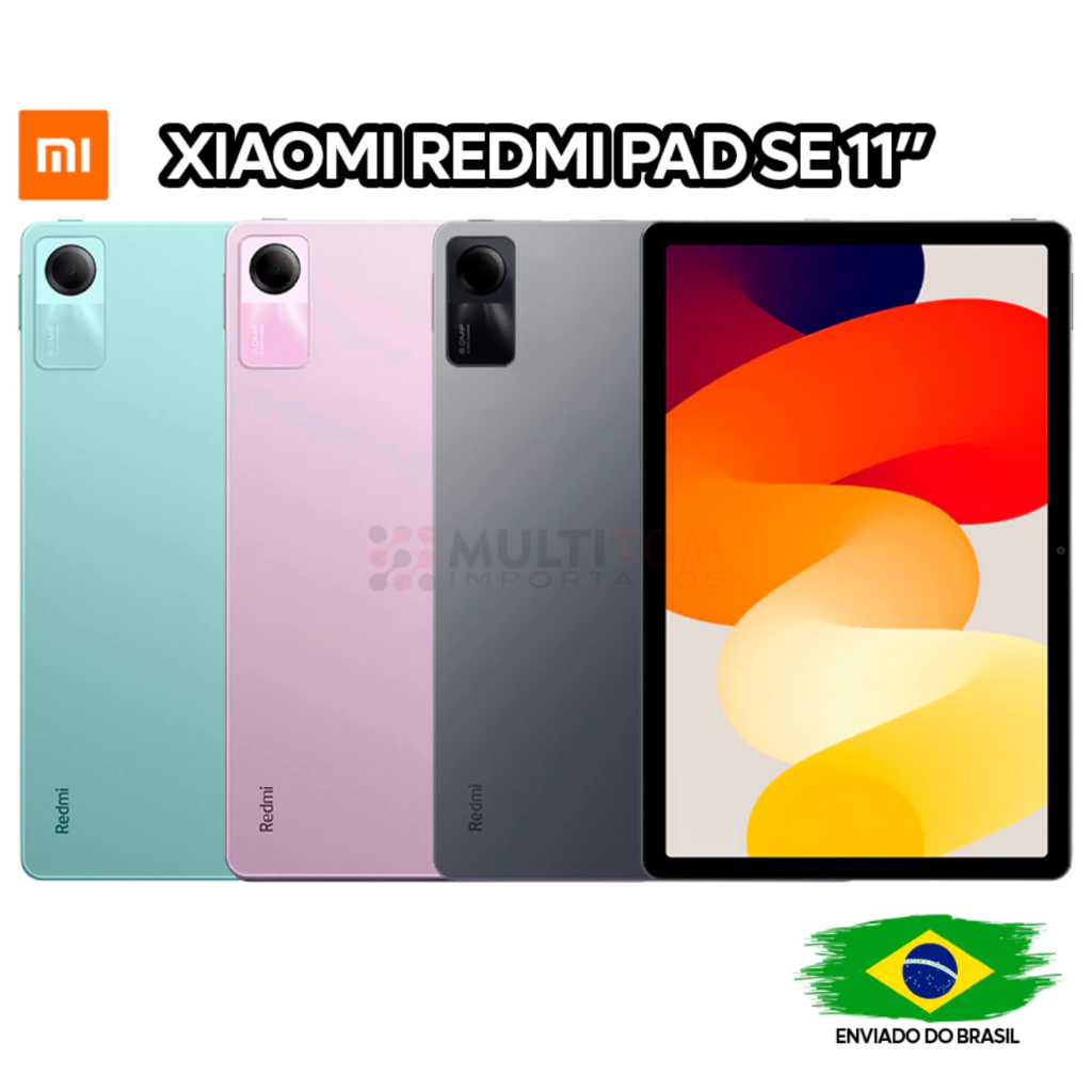 Tablet Xiaomi Redmi Pad SE 256/8GB 128/6GB 128/4GB RAM - 11 Polegadas