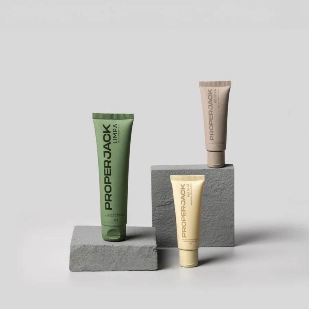 Trio Cuidado Facial - Proper Jack - Kit Skincare Masculino - Solução para Saúde Geral da Pele