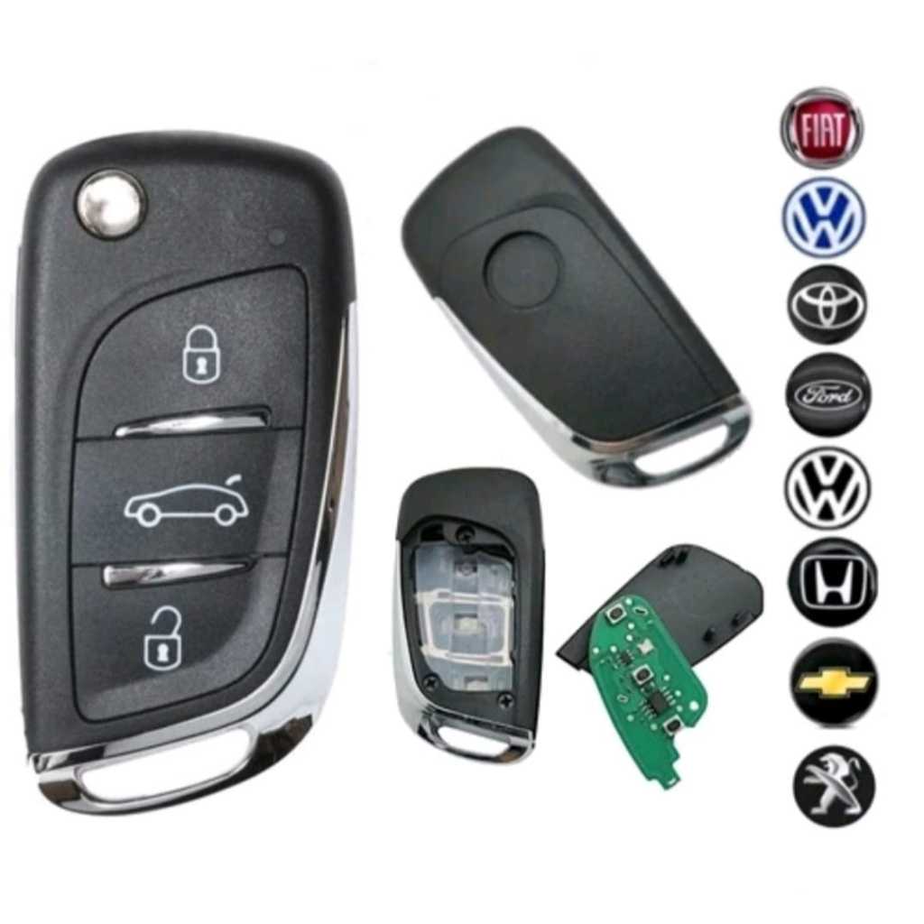 Chave canivete para alarmes controles FKS, Defender tech, WR, stetson, microcontrol, eclipse e sistec modelo Citroen em Oferta na Shopee