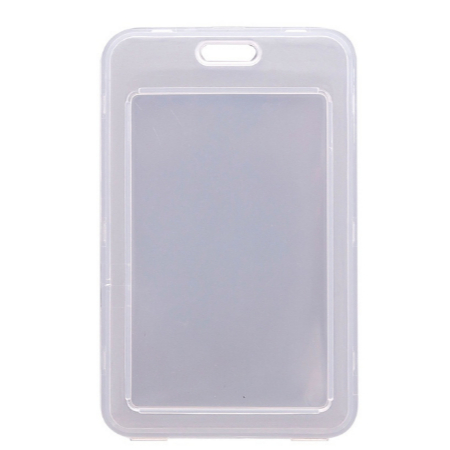 Porta Cartão Transparente Crachá Plástico/ Cartão de Ônibus/ Cartão Escolar