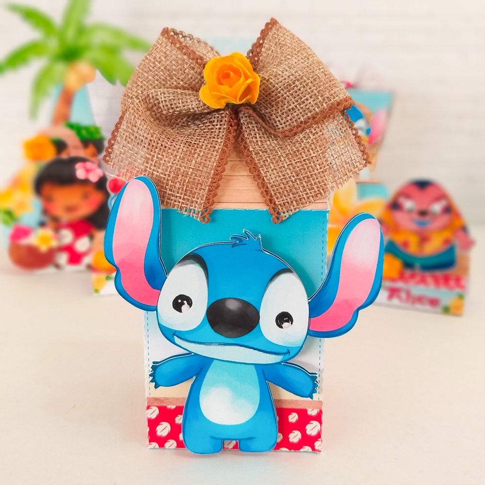 kit  30 mimos personalizados Caixinhas para Aniversario LEMBRANCINHA DE FERSTA TEMA:LILO E STITCH / cod.168 LEIA  A DESCRIÇAO