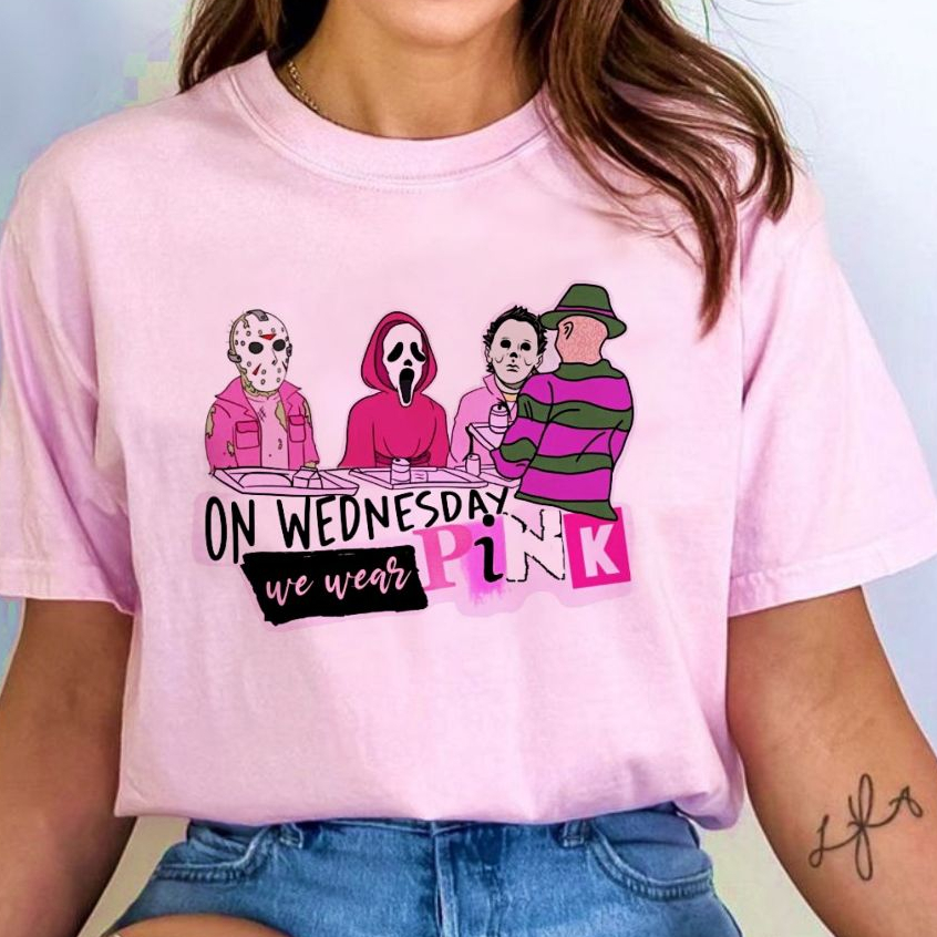 camiseta blusa vilões filmes terror meninas malvadas, babylook feminina personagens geek plus size em Oferta na Shopee