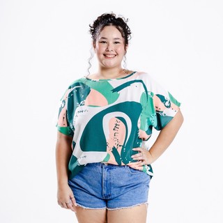 Blusinha Feminina Plus Size Leve e Soltinha Com Manga Morcego e Gola Canoa 100% Viscose
