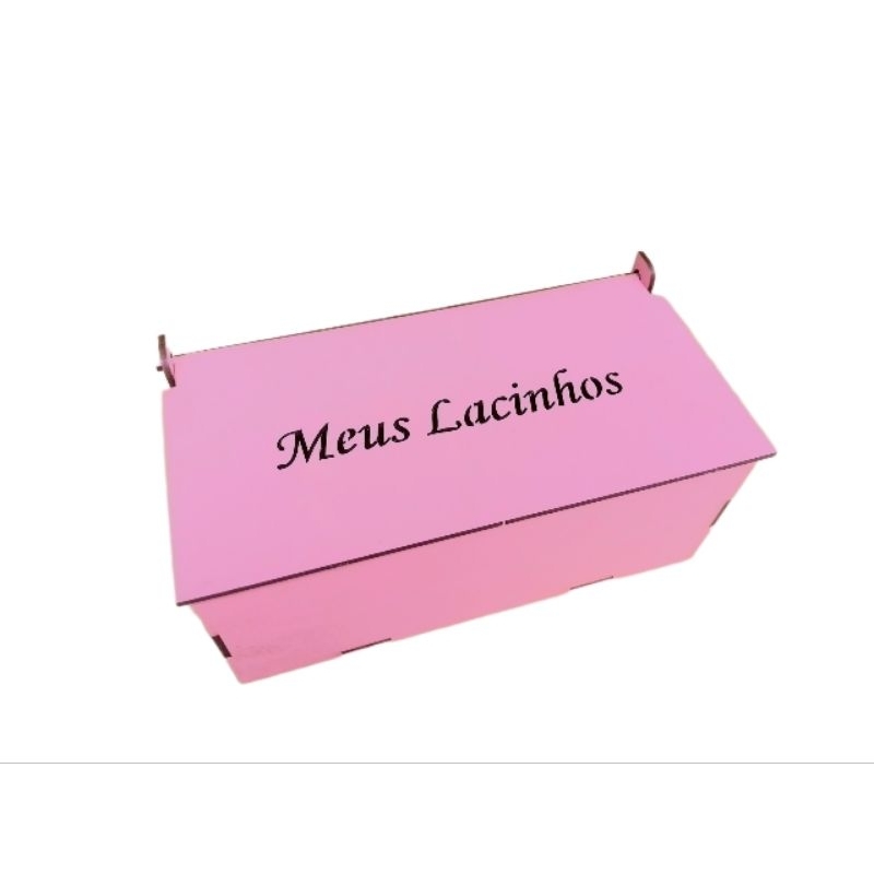 PORTA LAÇOS ROSA EM MDF