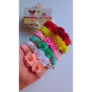 Faixa de bebê Maria Flor menina acessórios laço lindo tiara recém confortável   enxoval gestante RN promoção artesanal em Oferta na Shopee