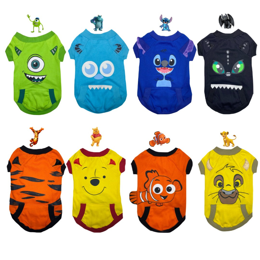 Roupa De Pet Cachorro Gato Cães Pequeno Medio Grande 100% algodão Antialergico