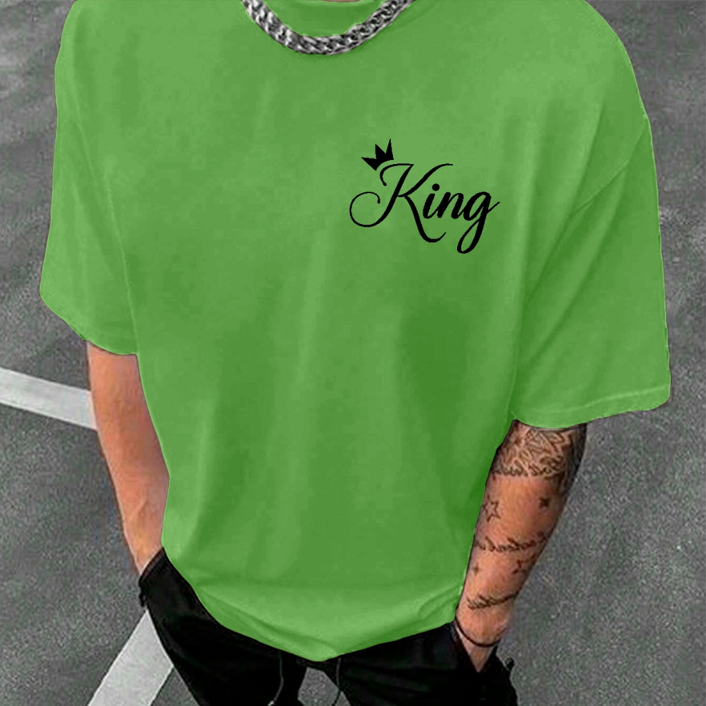T Shirt King Masculina Camiseta Stars Pop Music Festivais Swag Estampada Emoji Hapiness Vintage Nos