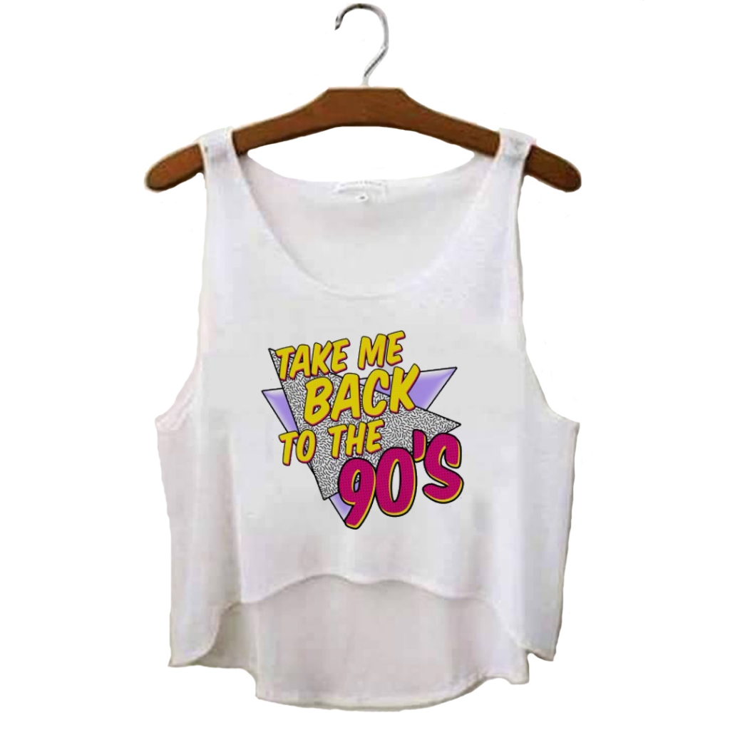 Cropped Anos 90 || Regata Tshirt Tumblr Aesthetic Pinterest em Oferta na Shopee