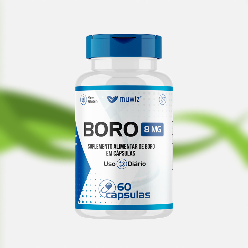 Boro Suplemento alimentar  8Mg 60 Cápsulas Muwiz