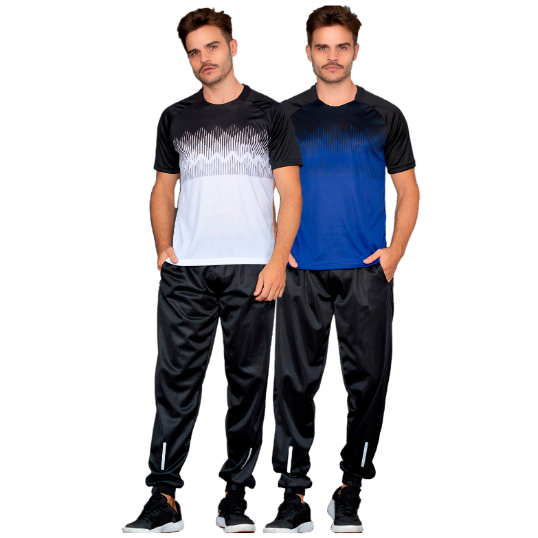 KIT 2 CAMISETAS DRYFIT MASCULINA PARA TREINO CORRIDA ACADEMIA MUSCULAÇÃO CROSSFIT CASUAL BASICA