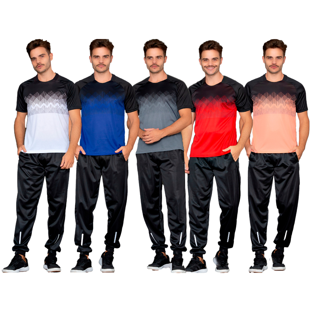 KIT 5 CAMISETAS MASCULINA DRYFIT BASICA CASUAL PARA ACADEMIA TREINO CORRIDA BIKE CROSSFIT FUTEBOL CAMISA MASCULINA LEVE E CONFORTAVEL