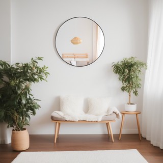 Espelho Decorativo Redondo 40cm SEM ALÇA Quarto Sala Banheiro em Oferta na Shopee