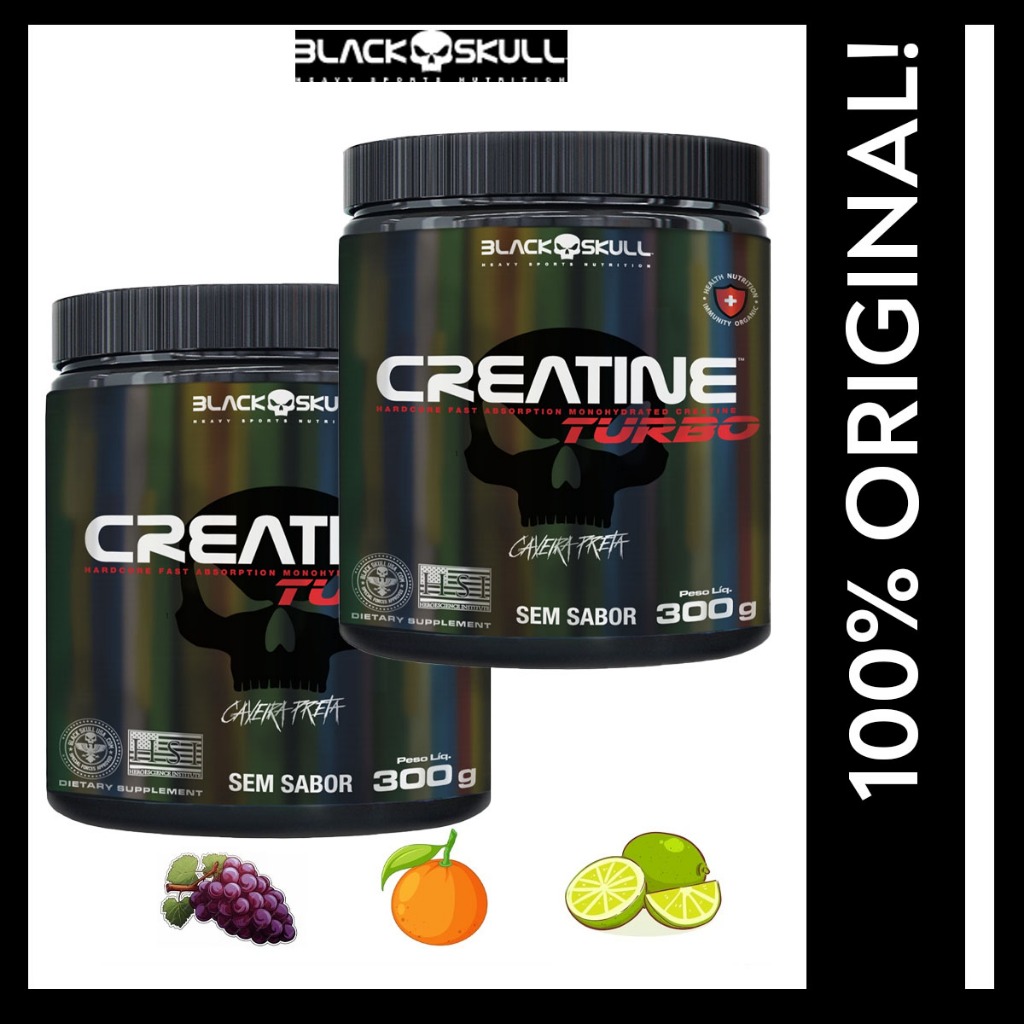 Kit 2x Creatine Turbo BlackSkull 300g