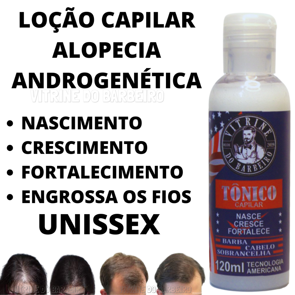 Tônico Para Cabelo Masculino e Feminino Evita Queda