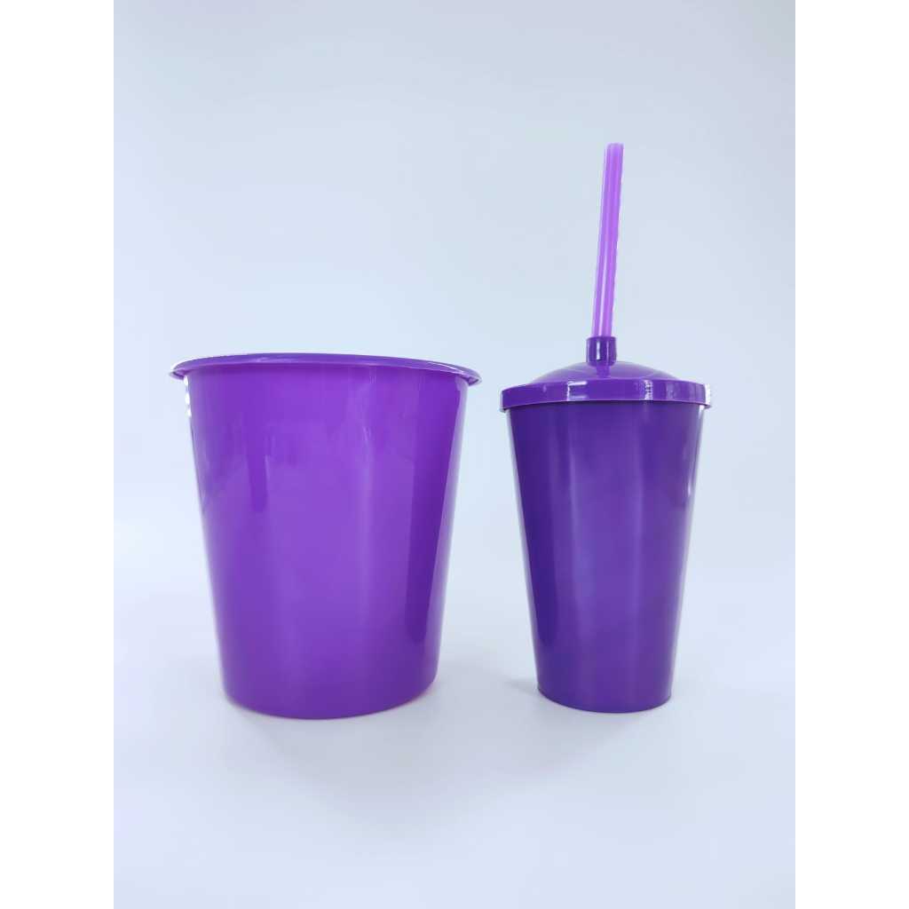 10 Kits Cineminha Balde 1 Litro +copo Twister 400ml Sólido Art Milly em Oferta na Shopee