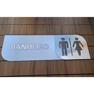 Placa de identificação de banheiro Pcd Masculino Feminino Unisex em Oferta na Shopee