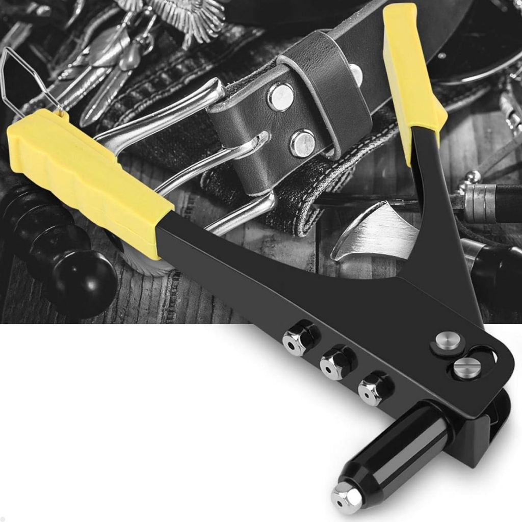 Alicate Rebitador Profissional Rebitadeira Manual Com 4 Bicos Lorben