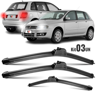 Kit 3 Palheta Limpador Parabrisa Dianteiro + Traseiro Fiat Stilo 2002 á 2011 em Oferta na Shopee