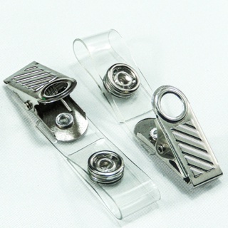 Presilha Jacaré Alça Transparente - Clips Jacaré para Crachá - 10 UN em Oferta na Shopee