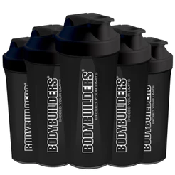 Kit 5x Coqueteleira 600ml - Shakeira Para Academia - Bodybuilders
