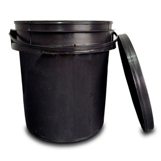Balde Plástico 5L Preto Com Tampa Hermética Alça Plástica Para Armazenagem Geral Multiuso Líquidos em Oferta na Shopee