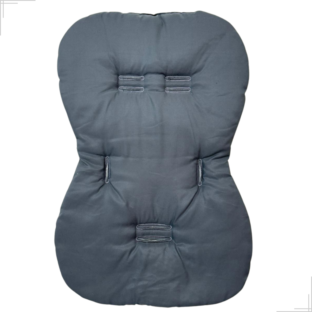Capa Colchonete para carrinho de bebê Cinza Chumbo tamanho universal galzerano cosco maxi cosi safet